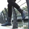 Men's Mid-calf Boots Fashion Outdoor Casual Boots Waterproof Leather Boot Plush Warm Winter Boots for Men Motorcycle Boot Botas