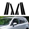 8pcs Black Door Trim Cover Stickers Pillar Posts for Subaru Forester 2009 2010 2011 2012 Car Window Decoration Auto Styling