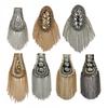 1PC/2PCS Fashion Handmade Shoulder Jewelry Tassel Rhinestones Epaulettes Cloth Accessories Brooch Epaulet Shoulder Brooches Gift