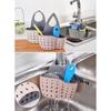 Faucet Hanging Basket Bag with Drain Holes Adjustable Strap Sponge and Cleaning Tool Holder Kitchen Accessories