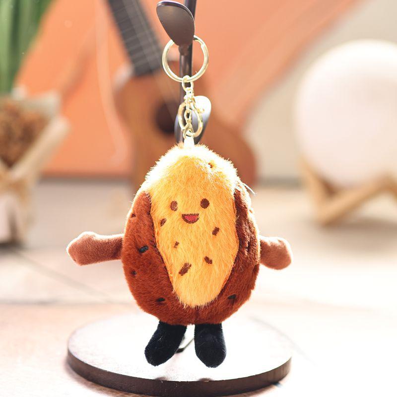 Cartoon Sweet Potato Purple Sweet Potato Plush Keychain Simulated Food Doll Car Keyring Backpack Decoration Pendant Gifts A1