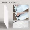 10 pcs Vinyl Record Dividers 7.9 Inches White Double-Side Plastic Record Organizer for 7 Inch Vinyl DVD Record Organization
