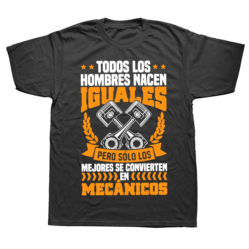 

Car Repairman T Shirt Funny Spanish Texts Mechanical Worker Dad Gift Retro Tee Tops 100 Cotton Unisex Soft Tshirts EU Size 4XL