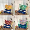 Cute Japanese Canvas Crossbody Bag With Printed Design For Daily Use