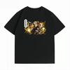 Unisex Summer Cotton Casual Oversized Crew Neck Short‑Sleeve T‑Shirt with Demon Slayer Zenitsu Agatsuma Graphic Print Women And Men T-shirt