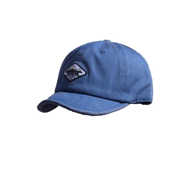 Mountain And Forest Print Baseball Cap With Embroidered Letters For Casual Outdoor Wear