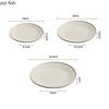 Rice Yellow Kiln Changes Flat Plate Ceramic Salad Plate Pasta Plate Steak Plates Dessert Snack Plates Hotel Specialty Tableware