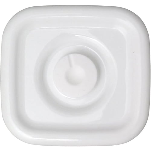 Nodahoro Enamel Storage Container, Lid Only, Airtight Lid for Square Small Size, White Series, Made in Japan, MFS-S