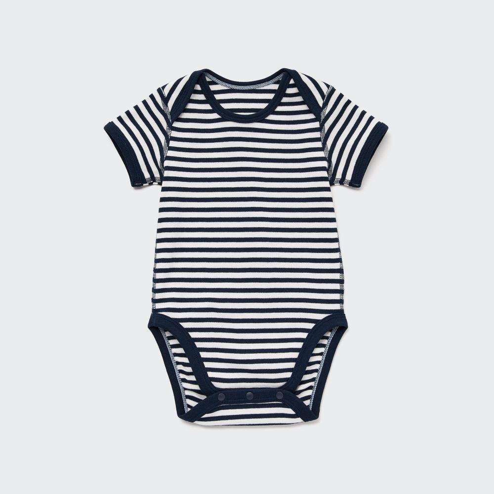 

Боди UNIQLO BN с коротким рукавом 1Р, однотонная кайма