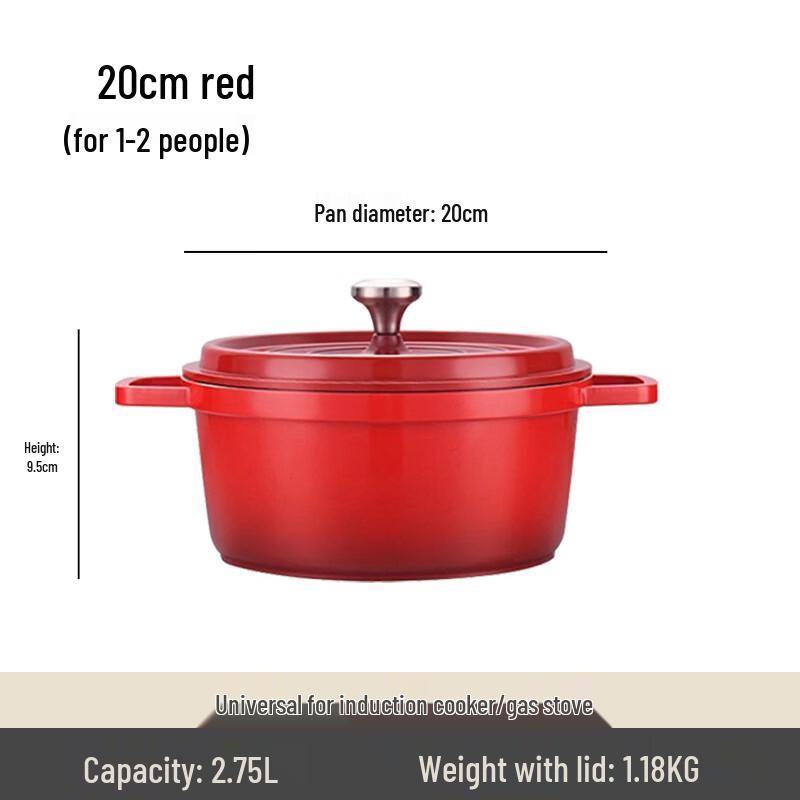 

Glaze Summer Enamel Non-stick Pot