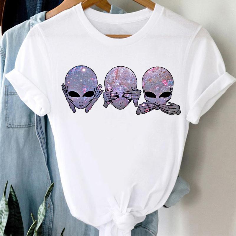 Watercolor Women Clothing Casual Print Tee Top Girl Lovely Summer Fashion T-shirt Short Sleeve Lady Female Graphic T-shirt