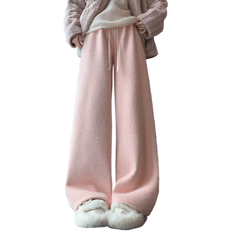 

UNIFREE Women s Plush Faux Mink Fleece Warm Casual Pants S