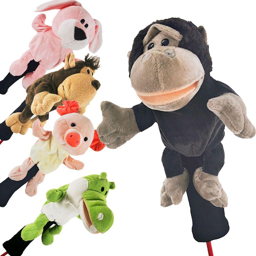 

Neck Driver Plush Animal Headcover Golf Club Head Covers 1/3/5 Fairway Woods Golf Rod Sleeve Sets