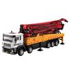 1/50 Cement Concrete Pump Truck Engineering Vehicle Ladder Trucks Toy Car Sound Light Pull Back Doors Opened Vehicle Collection