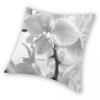 Monochromatic Orchids Square Pillowcase Polyester Linen Velvet Creative Zip Decorative Pillow Case Car Cushion Cover