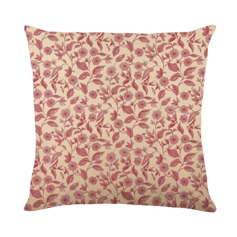 Plant Stamens Throw Pillow Covers With Digital Printing Of Short Plush Fabric Car-Shaped Sofa Cushion For Office Home Decor