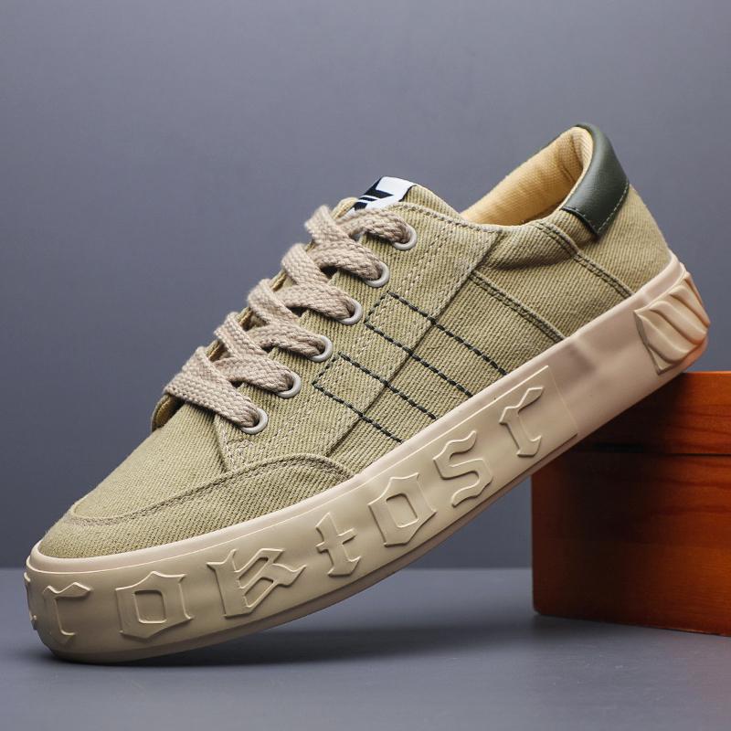 Fashion Spring Summer Men's Casual Boat Shoes Lightweight Slip-on Driving Shoes Men Low-cut Breathable Canvas Men Shoes Loafers SS24806