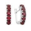 Silver Earrings with Natural Ruby 4.15ct (2165453)
