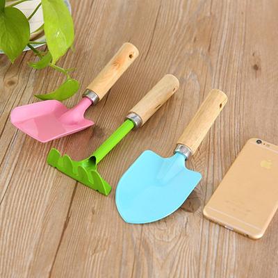 3Pcs Safe Kids Gardening Tools Set Trowel Rake Shovel Small Shovel Rake Kit Little Gardener