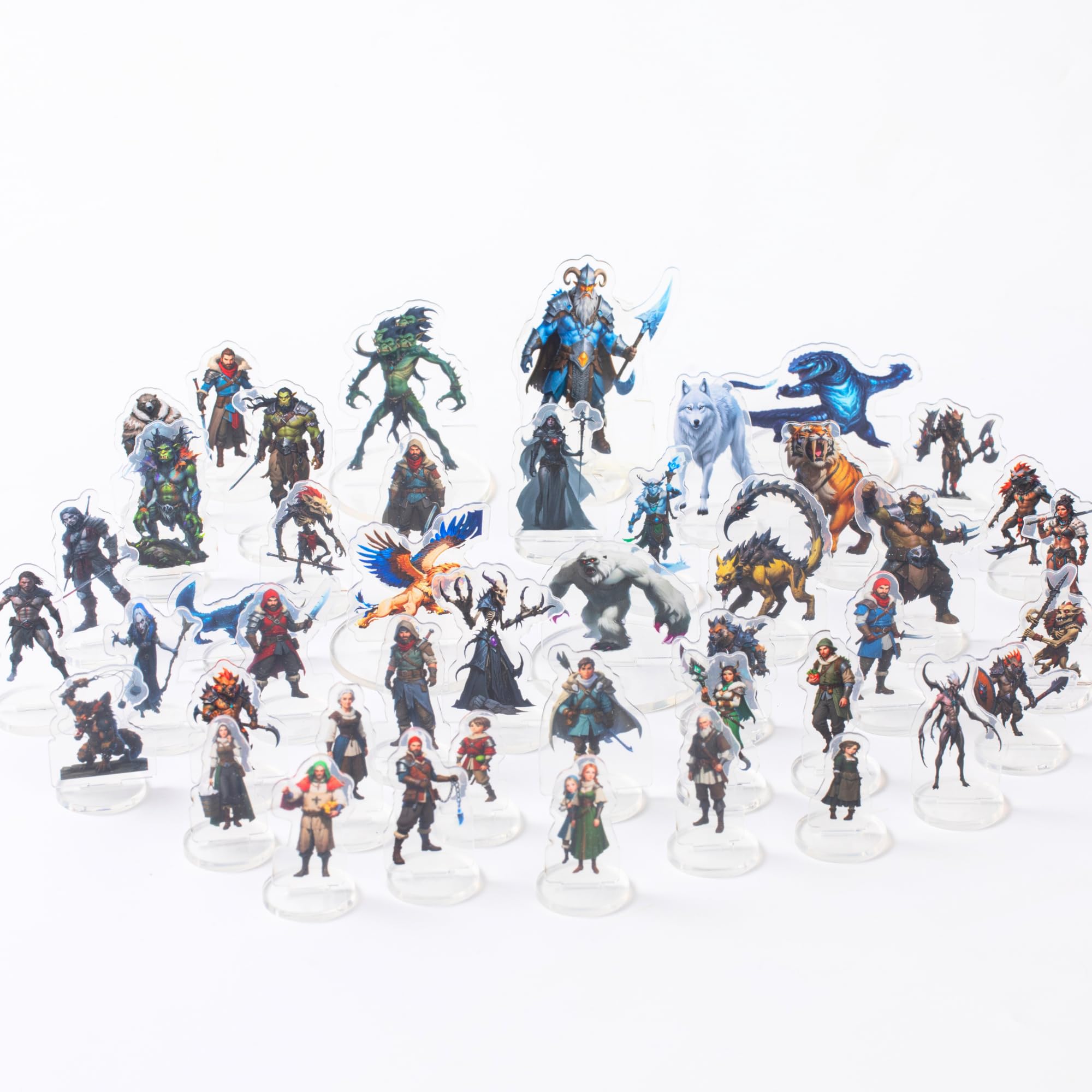 Dungeons & Dragons Миниатюры DND Стартовый набор для начинающих, D&D 5E, 20 Миниатюрных плоских пластиковых фигурок, для Pathfinder, Настольные RPG, Игровые аксессуары, DM G