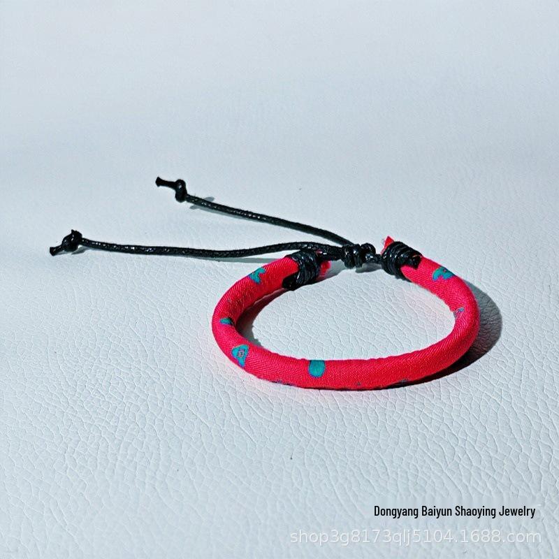 Handwoven Ethnic Cotton-Linen Friendship Bracelet