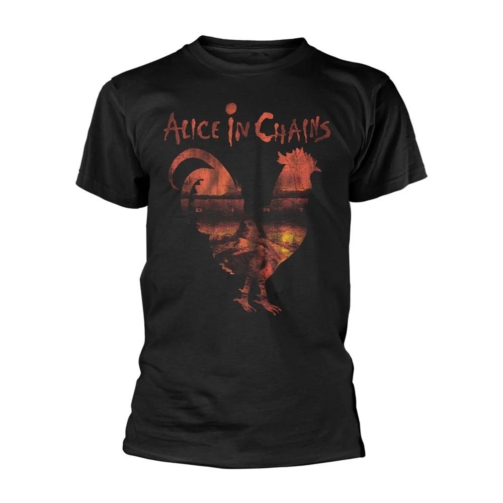Alice In Chains 'Dirt Rooster Silhouette' Black T Shirt - NEW