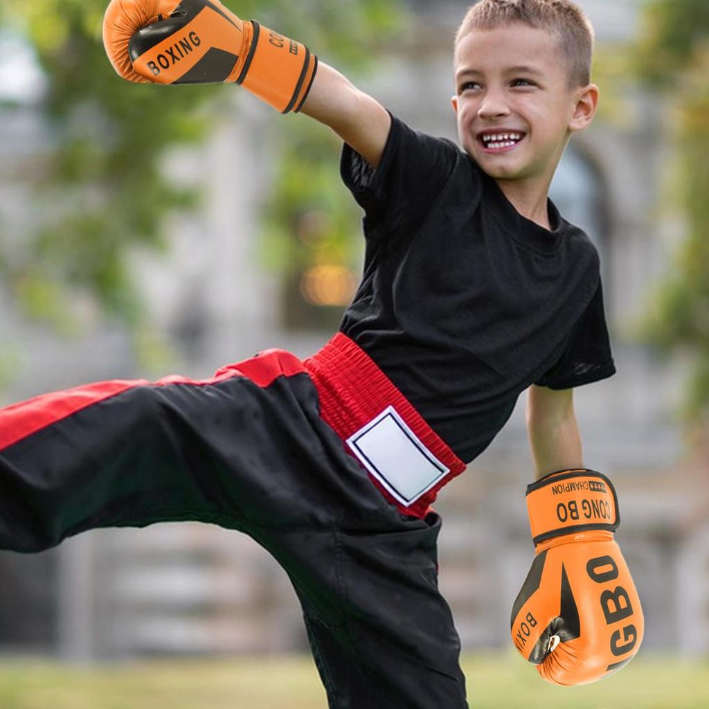 Dětské boxerské rukavice 6-12 let Kluci Dívky Děti Nastavitelné Chlapecké Ochranné Sparringové rukavice Pohodlné Boxerské bandáže Rukavice