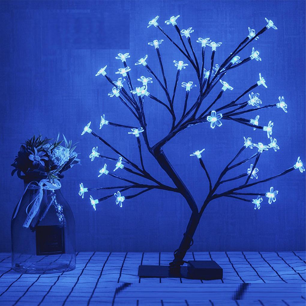  Tree Lamp Exquisite Flower Shaped Lights Home Adorn Household ulation LED Night Light Tabletop Decoration Gift