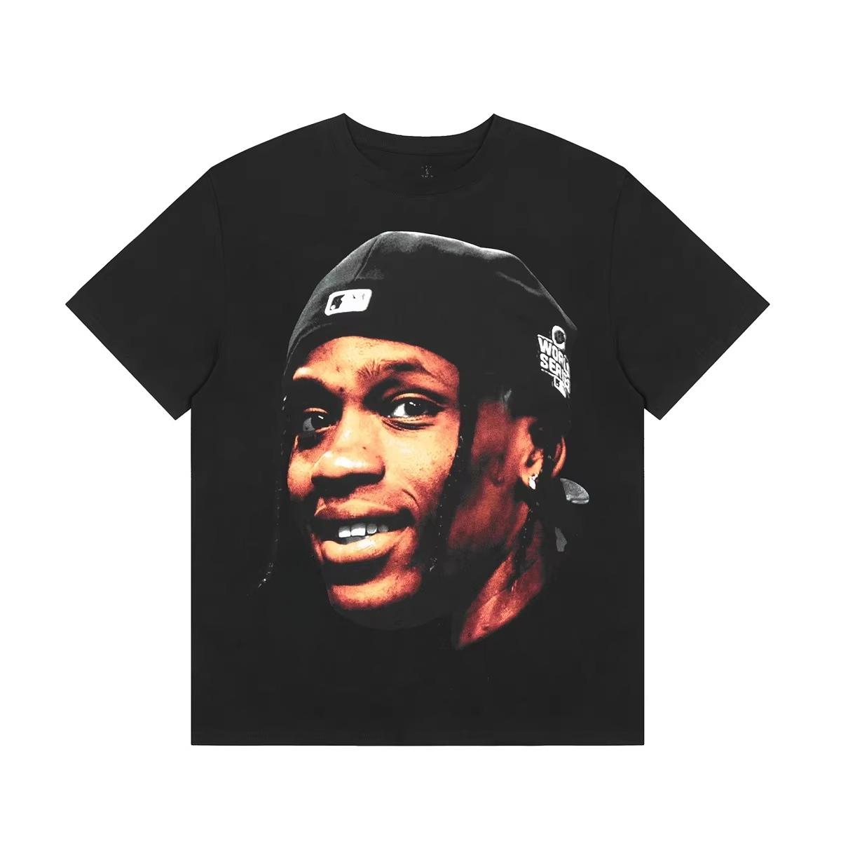 

2025 Summer New Face Printing T-shirt American Casual High Street Loose Men and Women Couple Short-sleeved T-shirt Large Size 4XL