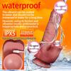 Dual Tongue Electric Heated Vibrating Silicone Masturbator 