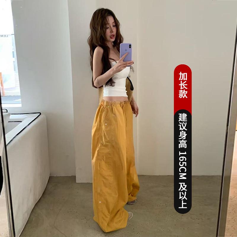 Lazy Wind Rivet Overalls Women's Summer New Loose Quick-drying Pants Nylon Speed Foot Casual Sweatpants