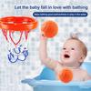 Baby Basketball Bath Toy with 3 Balls Suction Cup Funny Indoor Wall Mount Bathtub Kids Toddlers Basketball Hoop Game Girls Boys Birthday Gift
