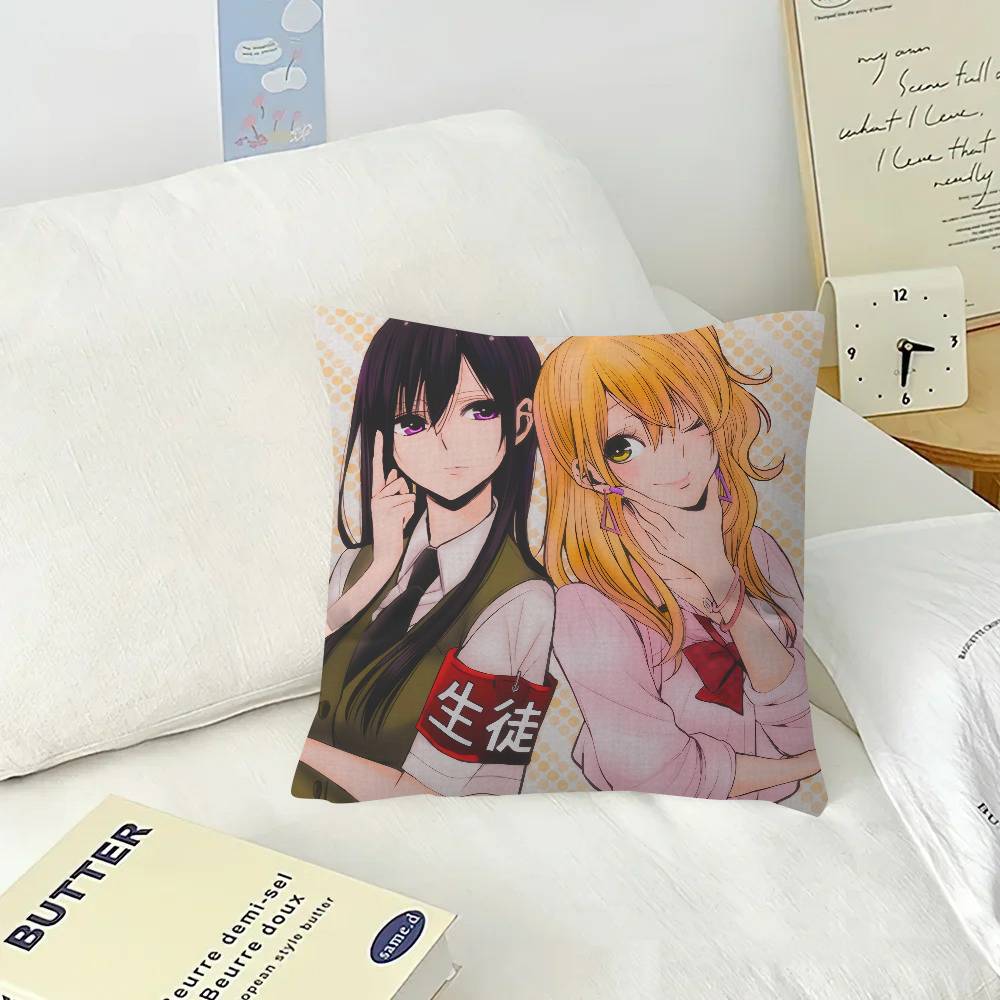 Anime citrus girl  Pillow Cushion Cover Pillowcase Living Room Sofa Home Decor Customized