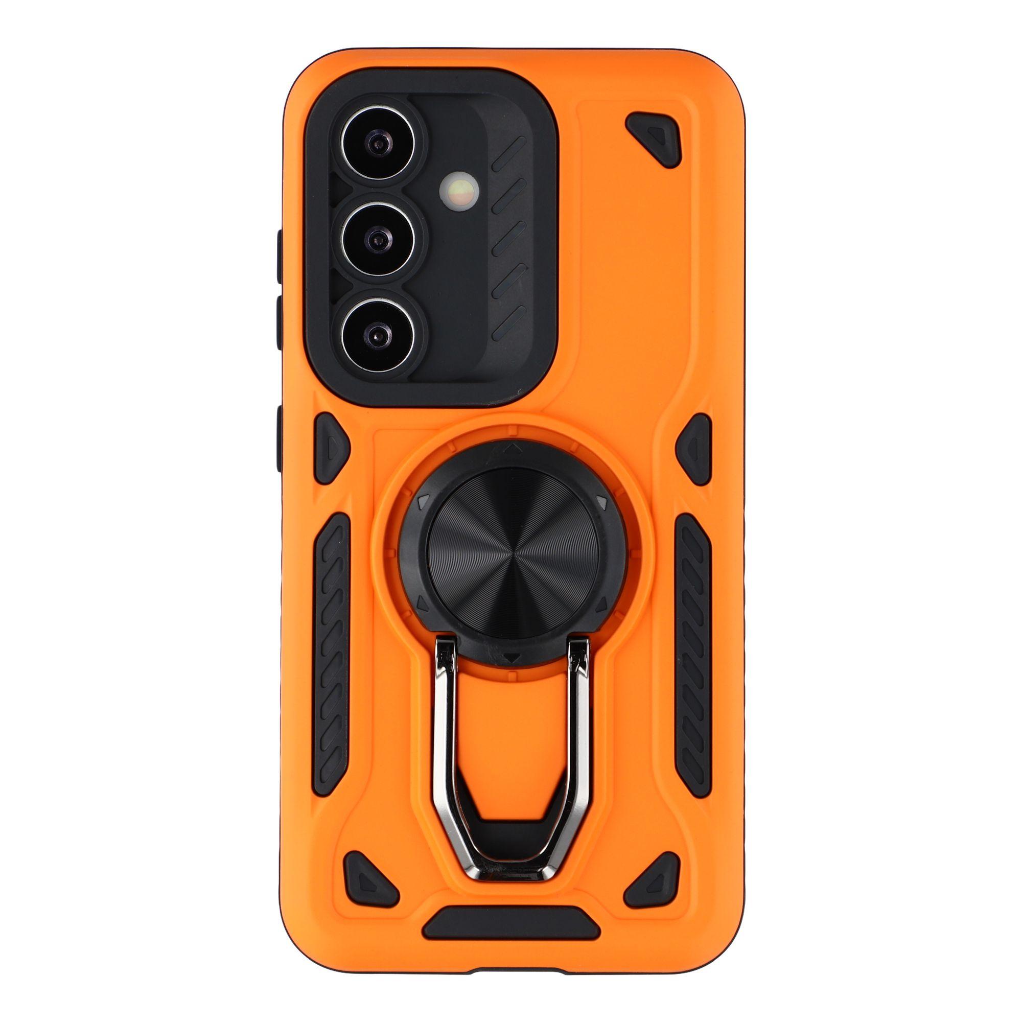 

Чехол для Samsung Galaxy A17 5G с подставкой Противоударная задняя крышка для телефона из ТПУ+ПК Orange