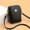 Retro mini crossbody kabelka, kovová taška na mobilní telefon, vícevrstvá dámská kabelka přes rameno