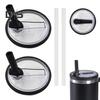 2 Pcs 40 Oz Tumbler Straw Lid with 2 Straws Leak-proof Reusable Replacement Lids Odor-free Dustproof Straw Lid for Stanley Tumbler