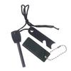 Mini Flint Waterproof Fire Starter Magnesium Flint Stone With Whistle Survival Outdoor Camping Survival Equipment