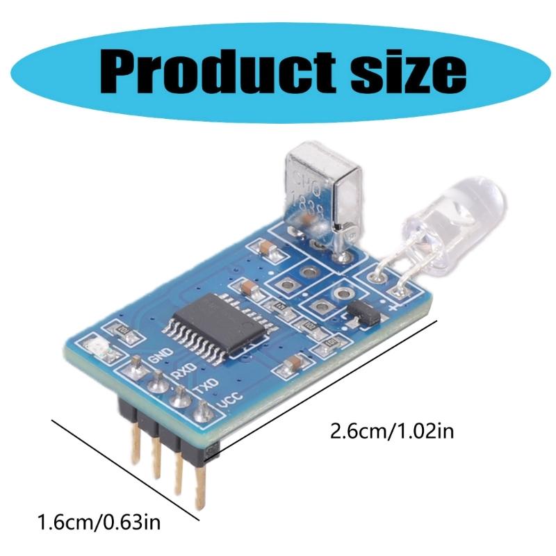 5V IR-Sender-Empfänger-Board, das Vollduplex-Kommunikation über serielle Schnittstellen unterstützt