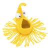 Crochet Plant Hanger Cute Storage Pouch Rear View Mirror Hanging Pendant for Car Bedroom Office Wedding Small Yellow