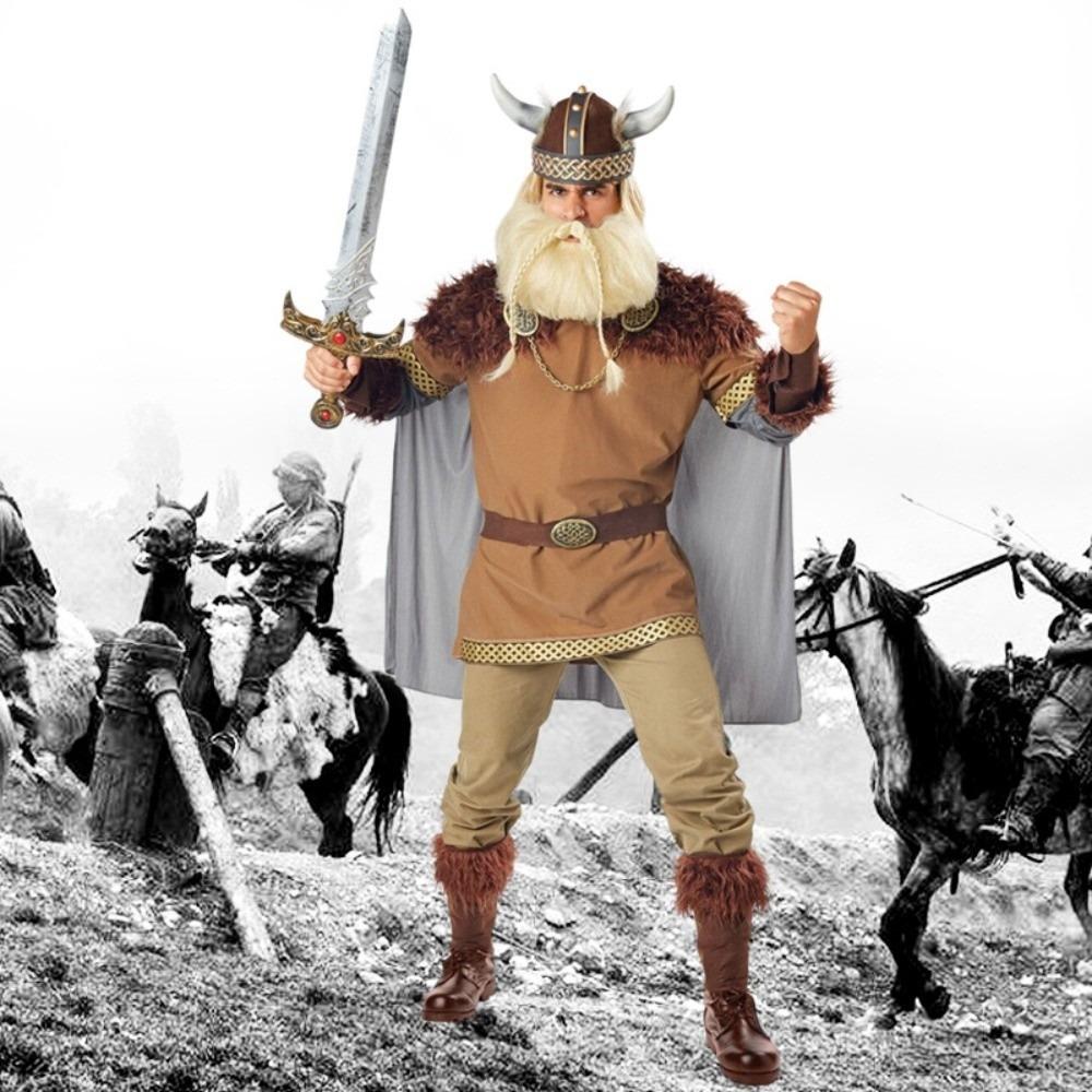 1Pcs/Set Head Ornament Viking Horn Hat Helmet Halloween Viking Cosplay Suit Cosplay Costume Prop