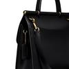 Coach Willis 25 Leather Top Handle Shoulder Bag Women Handbags Brass Black 5785-B4BK