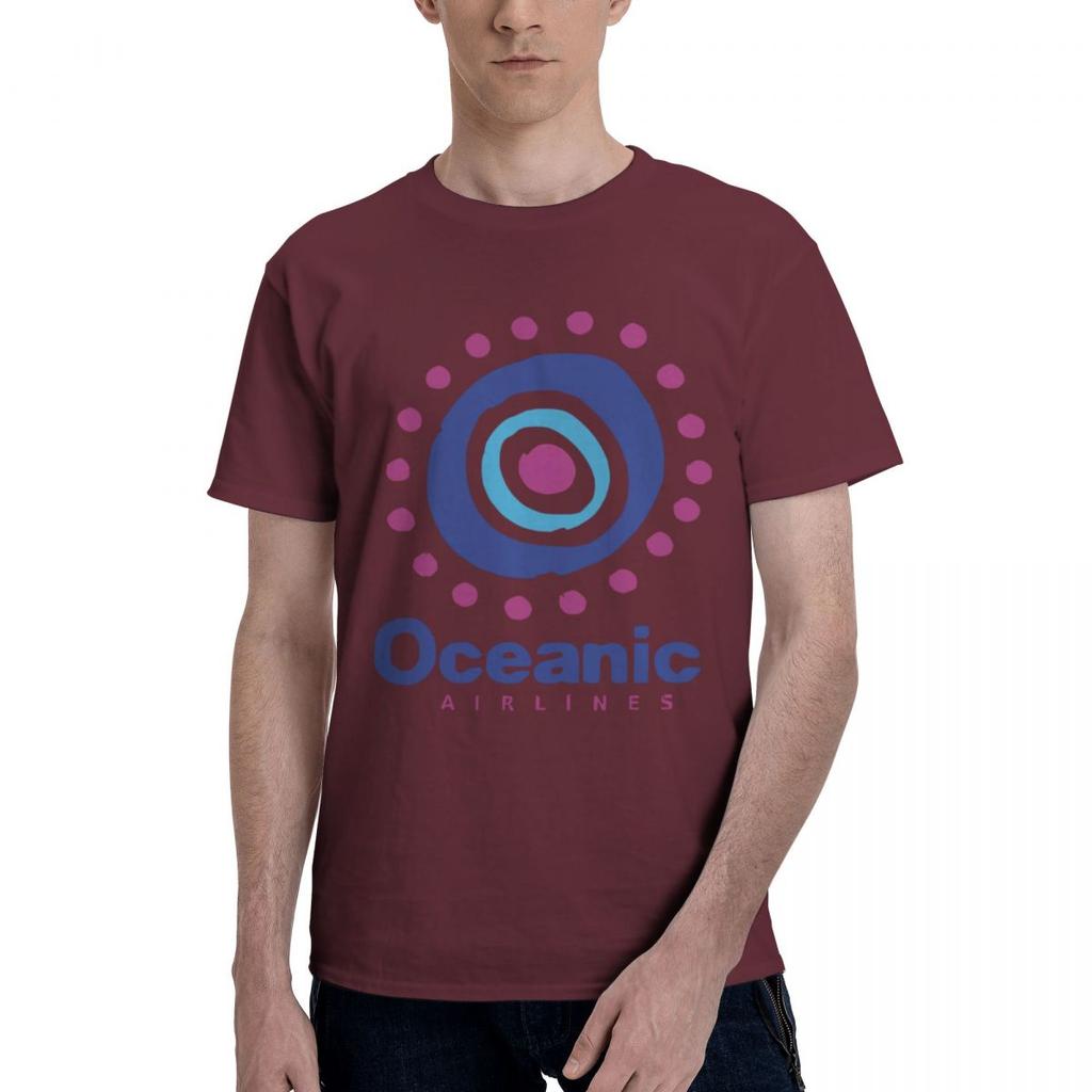 Oceanic Airlines 100 Cotton Casual Breathable Confortable TShirt Mens Clothing Deals Funny Shirt