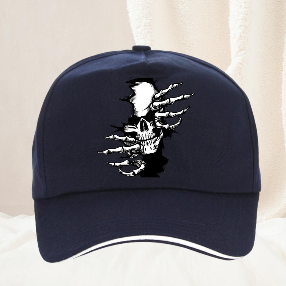 Hellfire Demon Flame Skull Print Baseball Cap Retro Streetwear Fashion Unisex Daily Commute Outdoor Hiking Fan Gift
