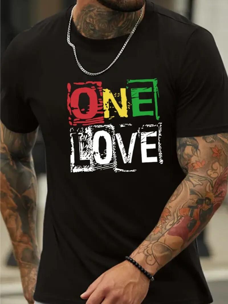 Bob Marley One Love T-Shirt Reggae Jamaica Rasta Tee Men Women Gift Unisex Top S разноцветный