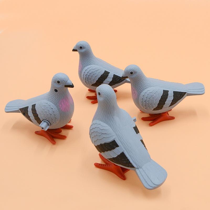 New Kids Clockwork Toy Jumping Pigeon Simulation Animal Cute Winding Will Jump Baby Toys 2-4 Years Old Gift