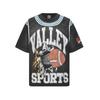 2025 Amerikanische trendige Marke Vall gewaschen alt bedrucktes kurzärmeliges Hip-Hop lockeres Streetwear-T-Shirt für Männer und Frauen