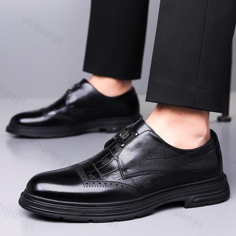 Men Shoes Leather Luxury Business Casual Shoes Men Loafers Mocassins High-quality Men Dress Shoes Spring Autumn Male Oxford