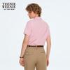 Teenie Weenie Women's Little Bear Embroidered Color-block Polo T-Shirt