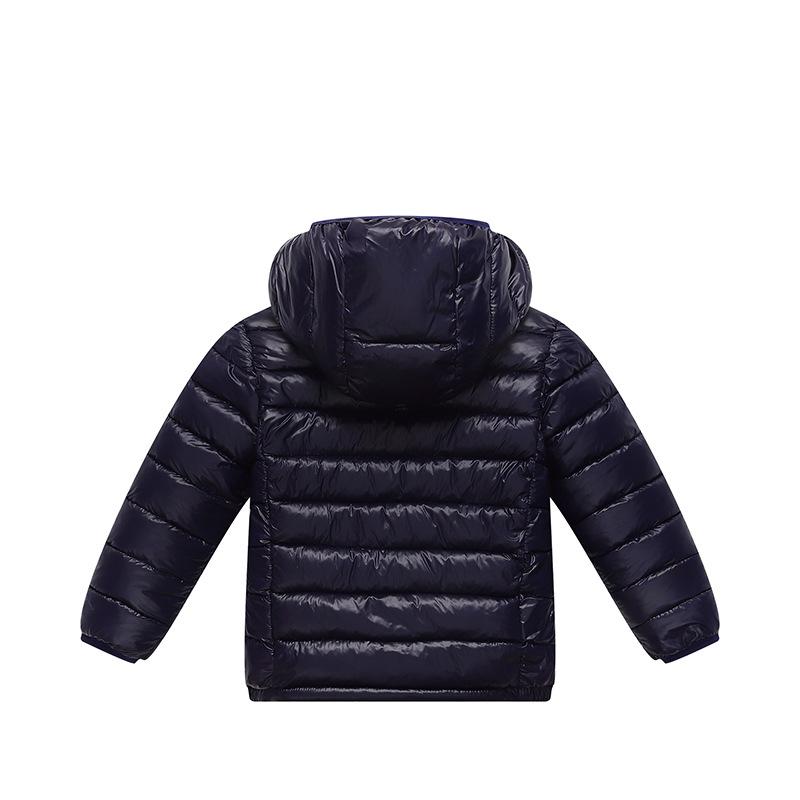 2025 Winter Kids' Down Cotton Jacket - Boys & Girls Solid Color Lightweight Coat for Autumn & Winter