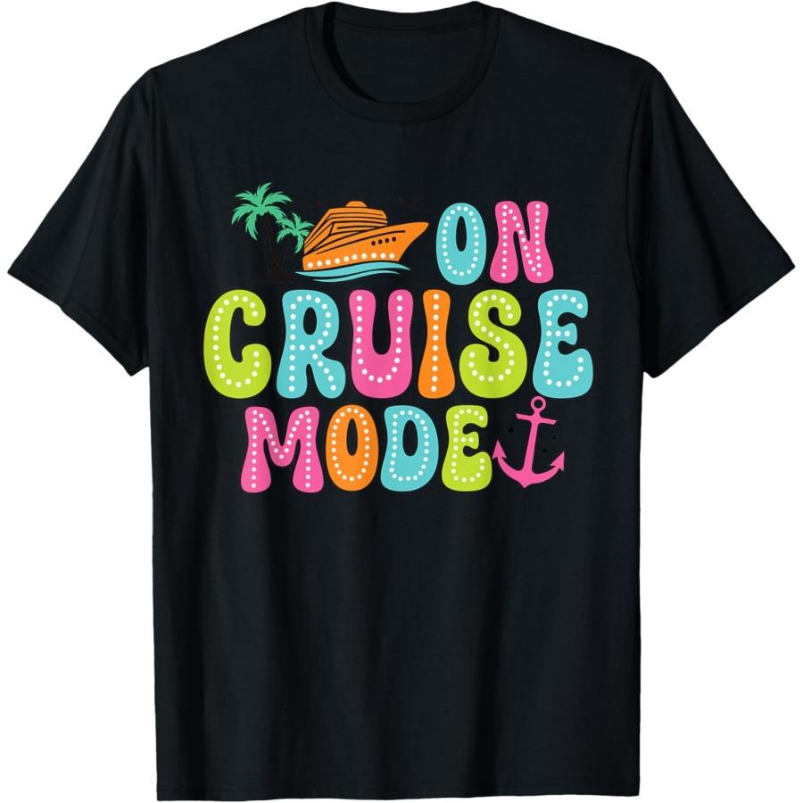 On Cruise mode2025 Ship Vacation Trip Family Cruise Matching T-Shirt XXXXXL чёрный